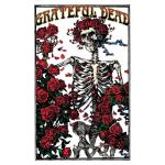 Grateful Dead: Textile Poster/Skeleton & Rose