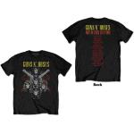 Guns N Roses: Guns N` Roses Unisex T-Shirt/Pistols & Roses (Back Print) (Large)