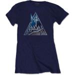 Def Leppard: Ladies T-Shirt/Triangle Logo (Large)