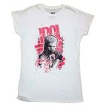 Billy Idol: Ladies T-Shirt/Rebel Yell (Small)