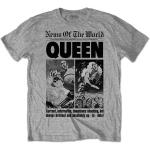Queen: Unisex T-Shirt/News of the World 40th Front Page (X-Large)