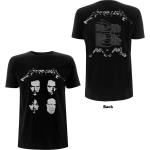 Metallica: Unisex T-Shirt/4 Faces (Back Print) (Large)