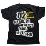 U2: Unisex T-Shirt/I+E Paris Event 2015 (Ex-Tour) (XX-Large)
