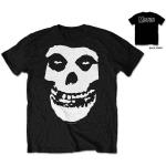 Misfits: Unisex T-Shirt/Classic Fiend Skull (Back Print) (Large)