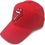 The Rolling Stones: Unisex Baseball Cap/Classic Tongue (Red)