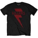 The Killers: Unisex T-Shirt/Red Bolt (Large)