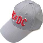 AC/DC: Unisex Baseball Cap/Red Logo (Grey)