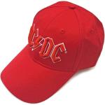 AC/DC: Unisex Baseball Cap/Red Logo (Red)