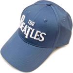 The Beatles: Unisex Baseball Cap/White Drop T Logo (Denim Blue)