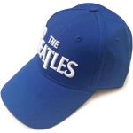 The Beatles: Unisex Baseball Cap/White Drop T Logo (Mid Blue)