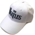 The Beatles: Unisex Baseball Cap/Black Drop T Logo (White)