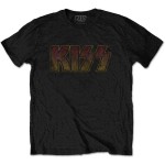 KISS: Unisex T-Shirt/Vintage Classic Logo (Black) (Large)