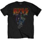 KISS: Unisex T-Shirt/Neon Band (Large)