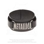 Metallica: Logo Leather Wriststrap Bracelet