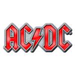 AC/DC: Pin Badge/Red Logo (Enamel In-Fill)