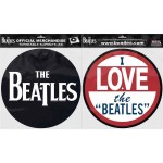 The Beatles: Turntable Slipmat Set/Drop T Logo & I Love