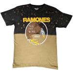 Ramones: Unisex T-Shirt/All The Way (Wash Collection) (Large)