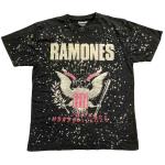 Ramones: Unisex T-Shirt/Eagle (Wash Collection) (Medium)