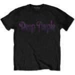 Deep Purple: Unisex T-Shirt/Vintage Logo (Large)