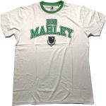 Bob Marley: Unisex Ringer T-Shirt/Collegiate Crest (Small)