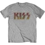 KISS: Unisex T-Shirt/Vintage Classic Logo (Large)