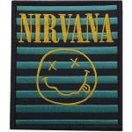 Nirvana: Standard Woven Patch/Logo & Happy Face Stripes