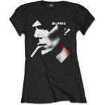 David Bowie: Ladies T-Shirt/X Smoke Red (Small)