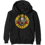 Guns N Roses: Guns N` Roses Unisex Pullover Hoodie/Classic Logo (Black) (X-Large)