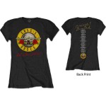 Guns N Roses: Guns N` Roses Ladies T-Shirt/Not In This Lifetime Tour (Black) (Back Print) (Medium)