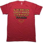 The Beatles: Unisex T-Shirt/Sgt Pepper Stacked (Embellished) (Medium)