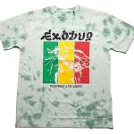 Bob Marley: Unisex T-Shirt/Rasta Colours (Wash Collection) (Small)