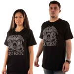 Queen: Unisex T-Shirt/Crest (Embellished) (Large)