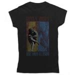 Guns N Roses: Guns N` Roses Ladies T-Shirt/Use Your Illusion (Small)