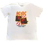 AC/DC: Unisex T-Shirt/Back in Black Tour 1980 (XXX-Large)