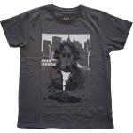 John Lennon: Unisex T-Shirt/Skyline (Large)
