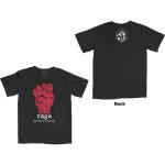 Rage Against The Machine: Unisex T-Shirt/Red Fist (Back Print) (Medium)