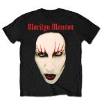 Marilyn Manson: Unisex T-Shirt/Red Lips (Large)