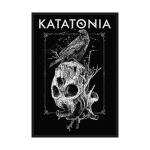 Katatonia: Standard Woven Patch/Crow Skull