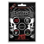 The Exploited: Button Badge Pack/Punks Not Dead (Retail Pack)