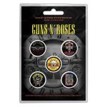 Guns N Roses: Guns N` Roses Button Badge Pack/Bullet Logo (Retail Pack)