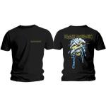 Iron Maiden: Unisex T-Shirt/Powerslave Head & Logo (Back Print) (Medium)