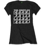 The Beatles: Ladies T-Shirt/Hard Days Night Faces Mono (Large)