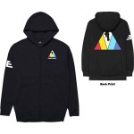 Imagine Dragons: Unisex Zipped Hoodie/Triangle (Black) (Back Print) (Small)
