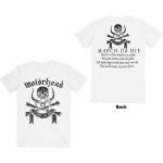 Motörhead: Unisex T-Shirt/March or Die (Back Print) (Medium)