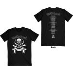 Motörhead: Unisex T-Shirt/March or Die Lyrics (Back Print) (Small)
