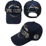 Pink Floyd: Unisex Baseball Cap/Dark Side of the Moon Album Distressed (Navy Blue)