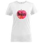The Beatles: Ladies T-Shirt/Apple Logo (Embellished) (Medium)