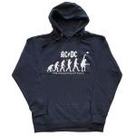 AC/DC: Unisex Pullover Hoodie/Evolution of Rock (Large)