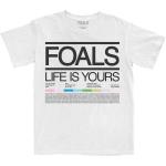 Foals: Unisex T-Shirt/Life Is Yours Song List (Small)