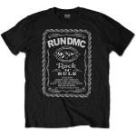 Run DMC: Unisex T-Shirt/Rock N` Rule Whiskey Label (Large)